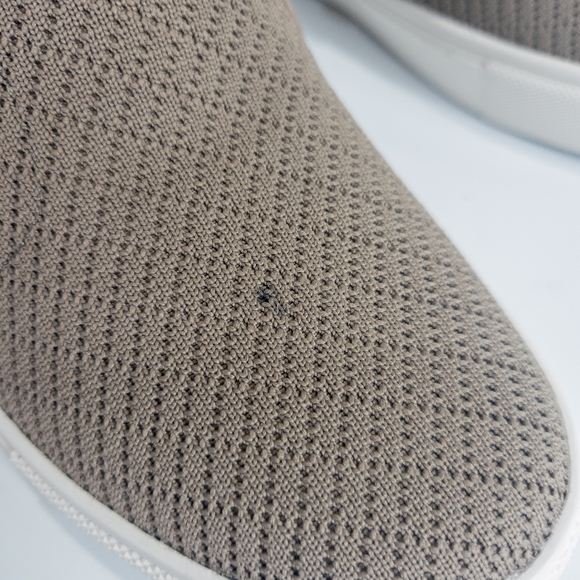Steve Madden Camden Knit Wedge Sneakers Taupe -7 - Picture 6 of 6